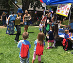 kids and parents enjoy fun day carnival